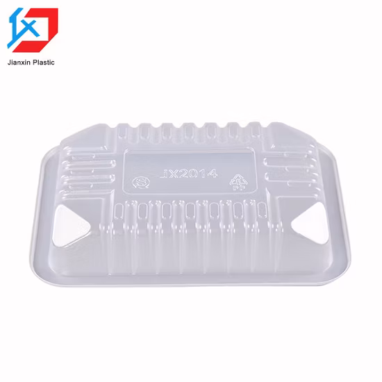 Vassoi di imballaggio in plastica PLA per animali domestici monouso di alta qualità per alimenti congelati per carne