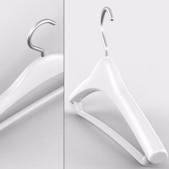 Nuovo supporto di progettazione Appendiabiti in plastica su misura per vestiti, vestiti, gonna