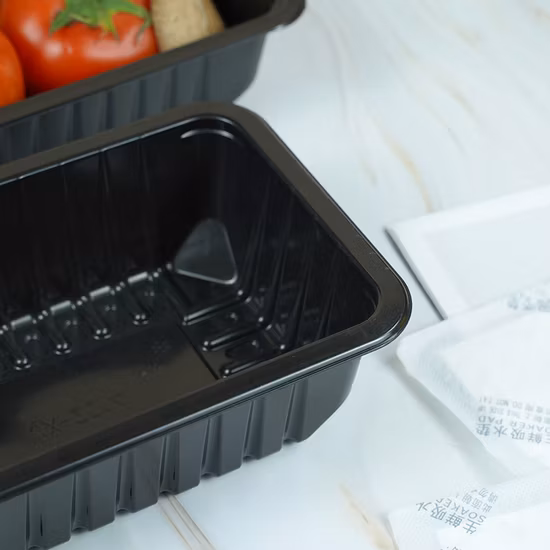 Vassoio per carne di pesce in PVC per animali domestici in plastica PP con dimensioni personalizzate con sigillatura