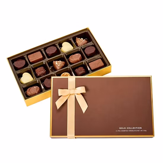 Sawtru Confezione regalo in carta per biscotti, caramelle al cioccolato, cartone intagliato, con finestra in PVC trasparente